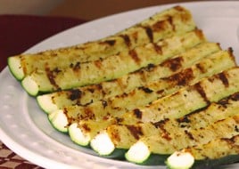 Grilled Zucchini Wedges
