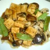 Tofu with a Trio of Mushrooms