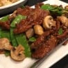 Beef and Chinese Snow Peas w/ a Trio of Mushrooms