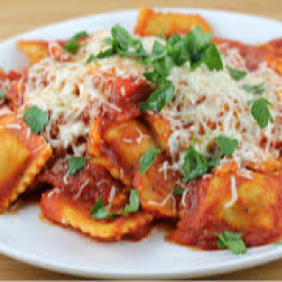 Meat Ravioli Marinara