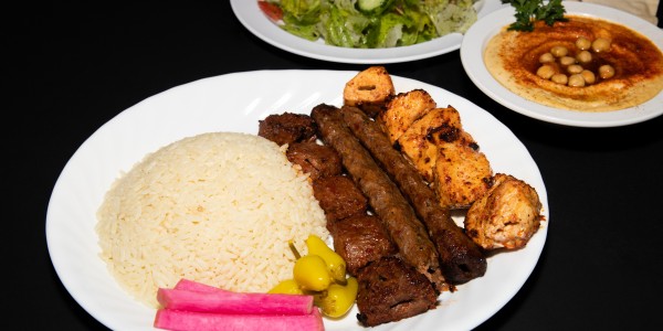 PLATES (served with rice, salad, hummus and pita bread)