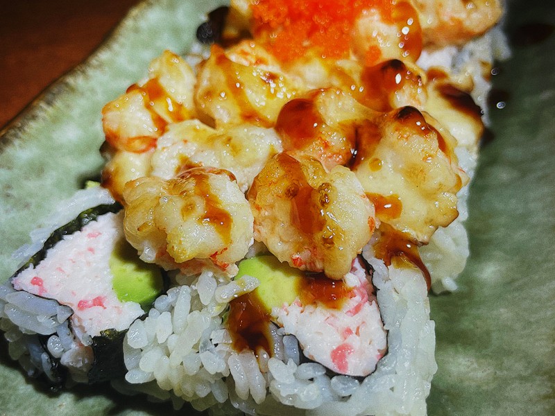 Baked Baby Langostino Roll