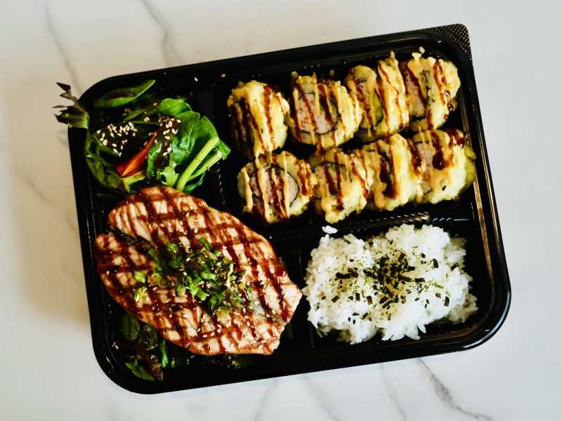 Salmon Teriyaki Bento Box Special