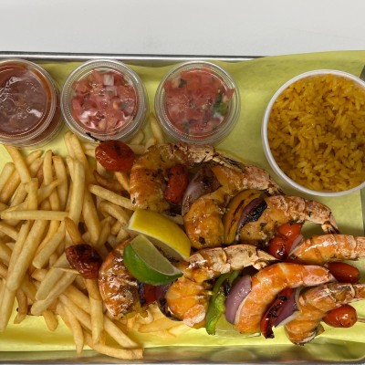 Shrimp al Carbon (Jumbo Shrimp) Plate