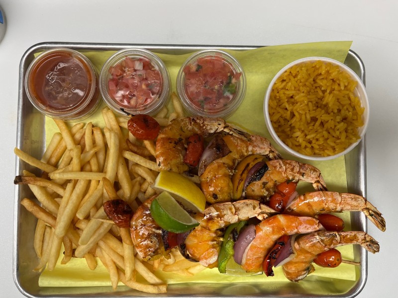 Shrimp al Carbon (Jumbo Shrimp) Plate