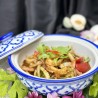Squid with salted egg yolk sauce