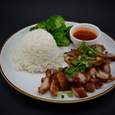 Chubby Pork Belly with Rice