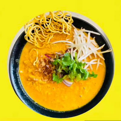 Crab Curry Noodle Soup