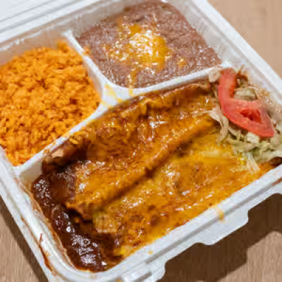 #7 - Two Enchiladas Combo Plate