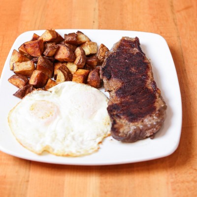 Steak and Eggs breakfast 