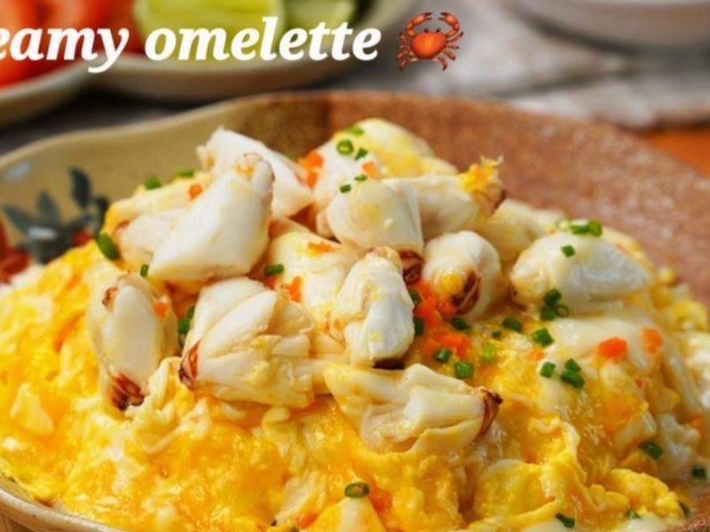 Creamy Omelette Crab