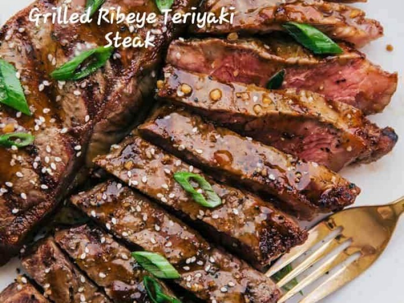 Grilled Ribeye Teriyaki Steak