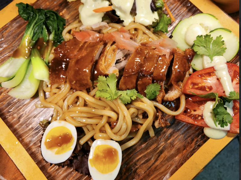 Udon Noodle With Roasted Duck Egg