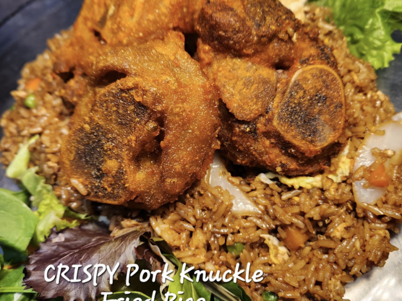 Crispy Pork Knuckle Fried Rice