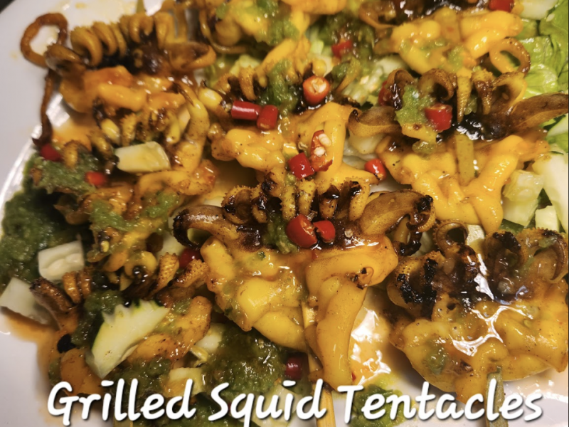 Grilled Squid Tentacles