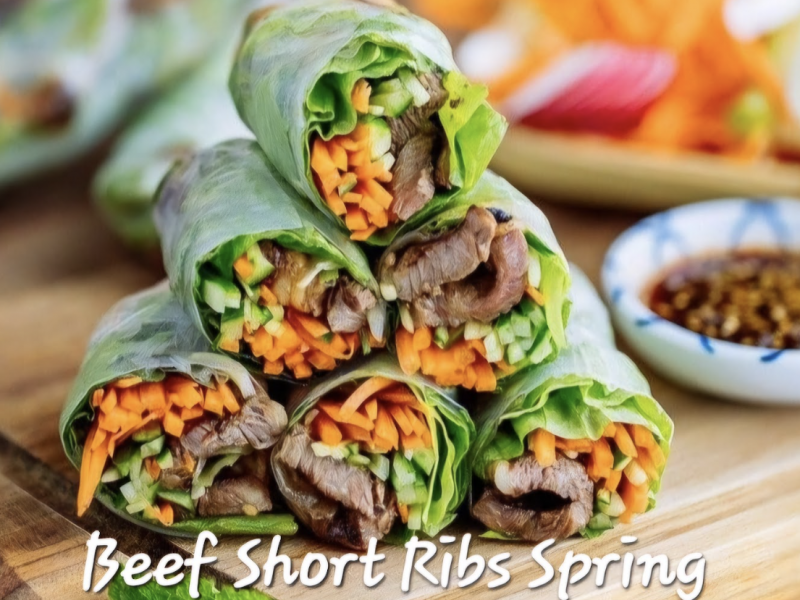 Beef Short Ribs Spring Roll