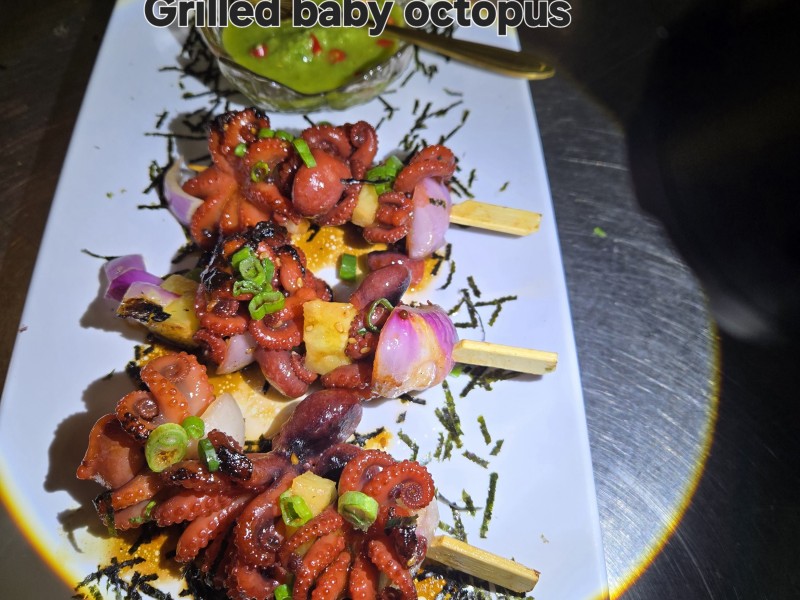Grilled Baby Octopus