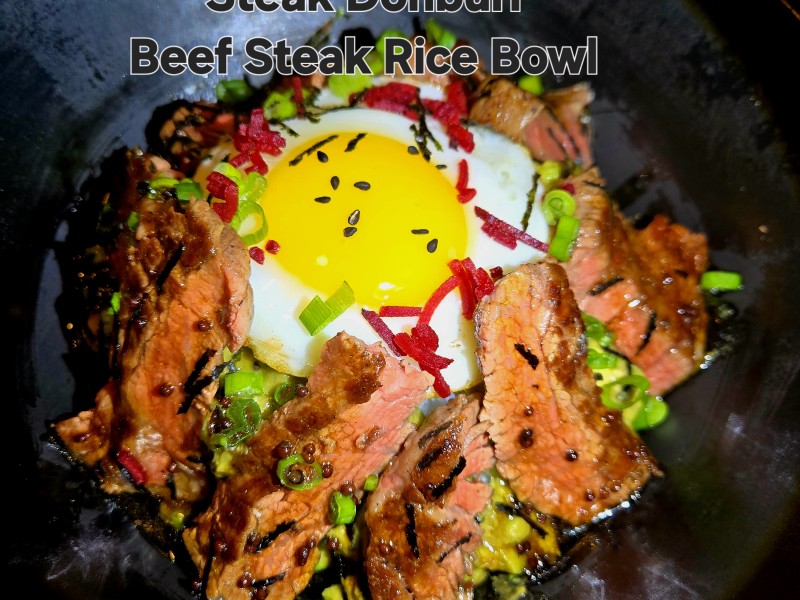 Steak Donburi Beef Steak Rice Bowl