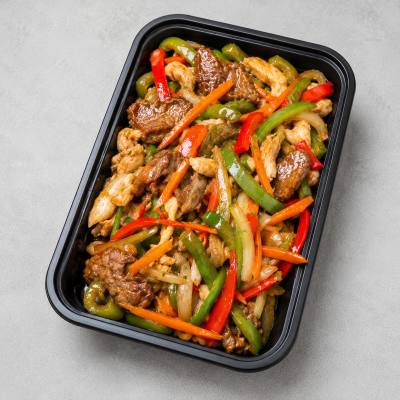 Emerald Chicken & Beef