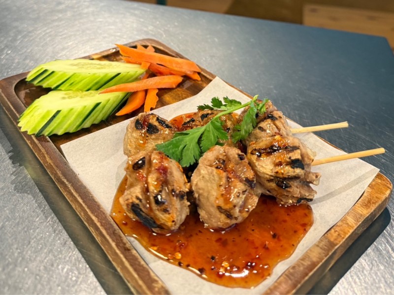 Grilled meat balls