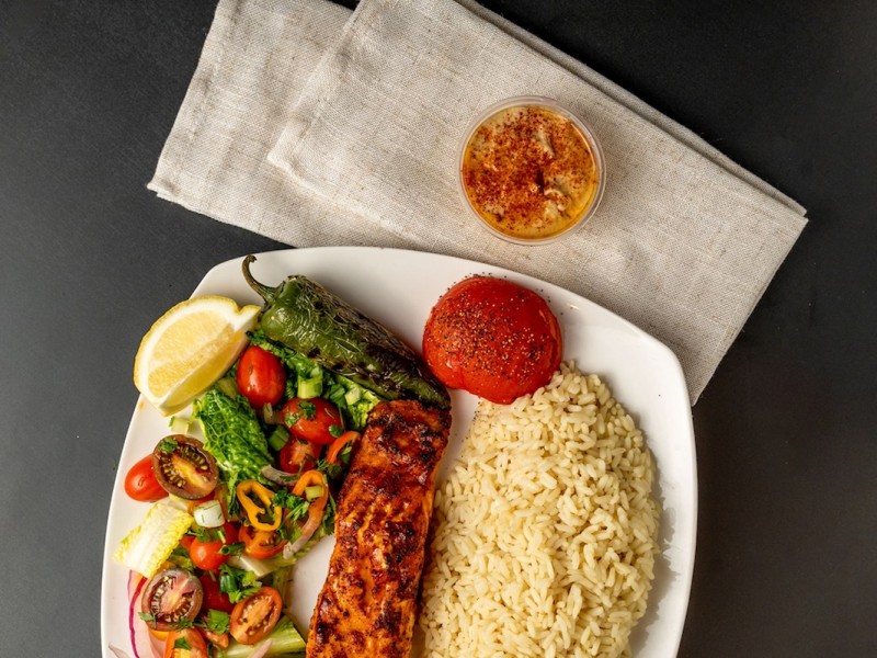 Grilled Salmon Plate