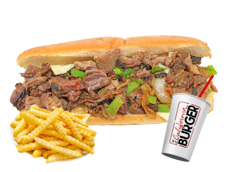 #7 Burnt Ends Cheesesteak Meal