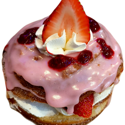 STRAWBERRY TOPPING CRONUT (weekend only)