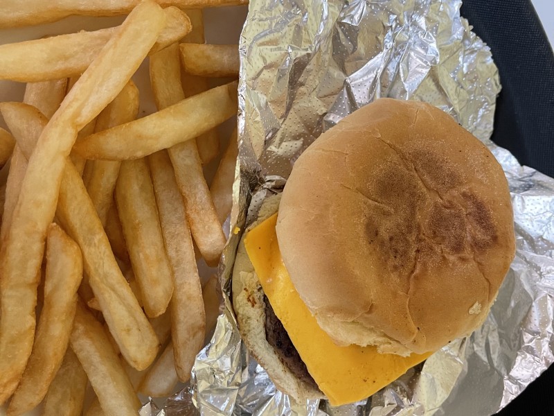 Cheeseburger With Fries 