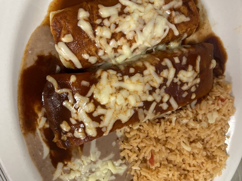 6. One Tamale,One Enchilada,Rice And Beans.