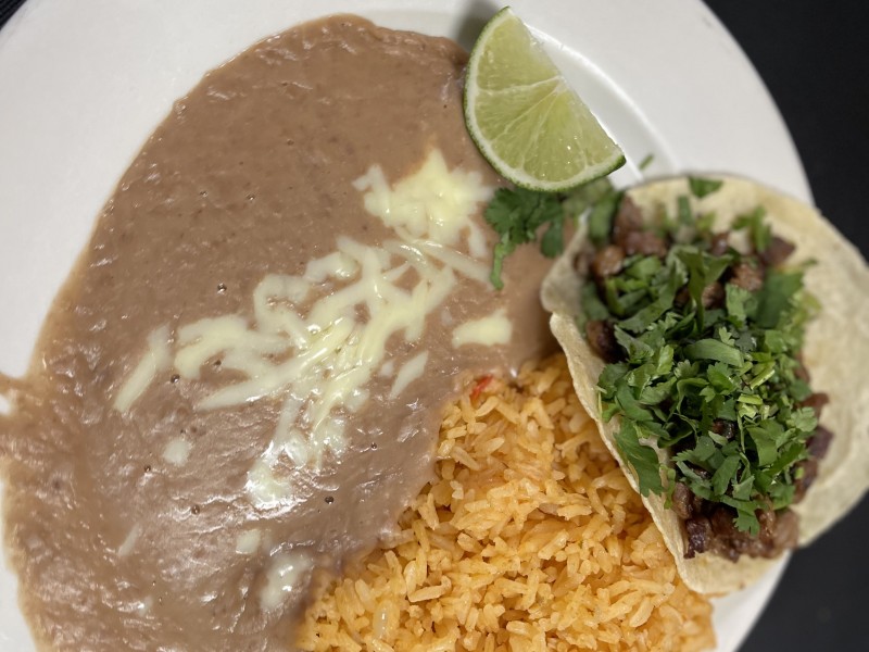 Taco Rice And Beans.