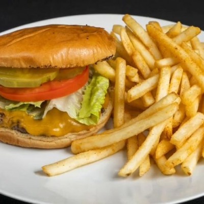 Hamburger with Fries
