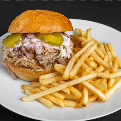 Pulled Pork Sandwich with Fries