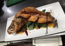 Tamarind Glazed Sea bass
