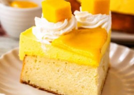 Mango mousse cake
