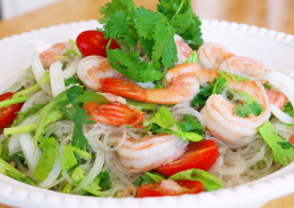 Yum Woon Sen shrimp (glass n/d sld)