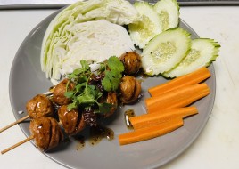 Pork Meat Ball On Skewer