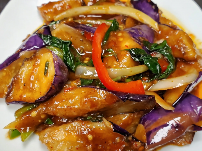 Spicy eggplant 