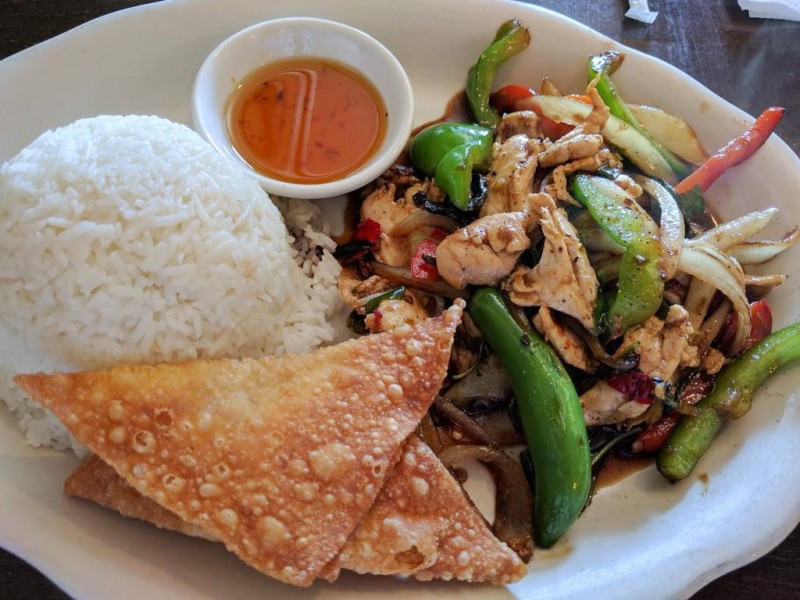 Spicy Basil Leaves Lunch Special