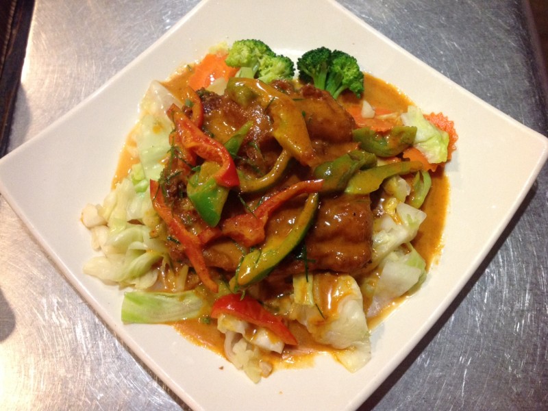 Salmon with Curry Sauce
