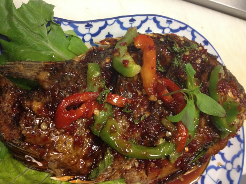 Tilapia with Chili Sauce (Whole Fish)