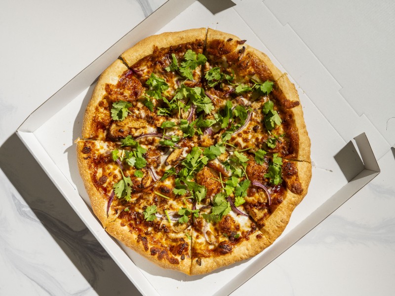 Free Jumbo BBQ Chicken NY Style Pizza