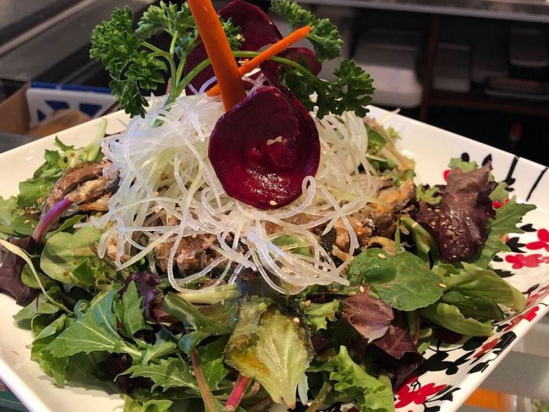 Salmon Skin Salad