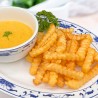 Fried With Yellow Curry Cheesy Sauce