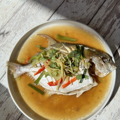 Ginger Steamed Pompano