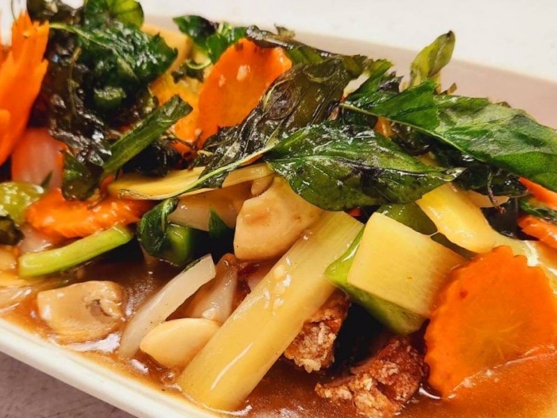 Basil Crispy Duck