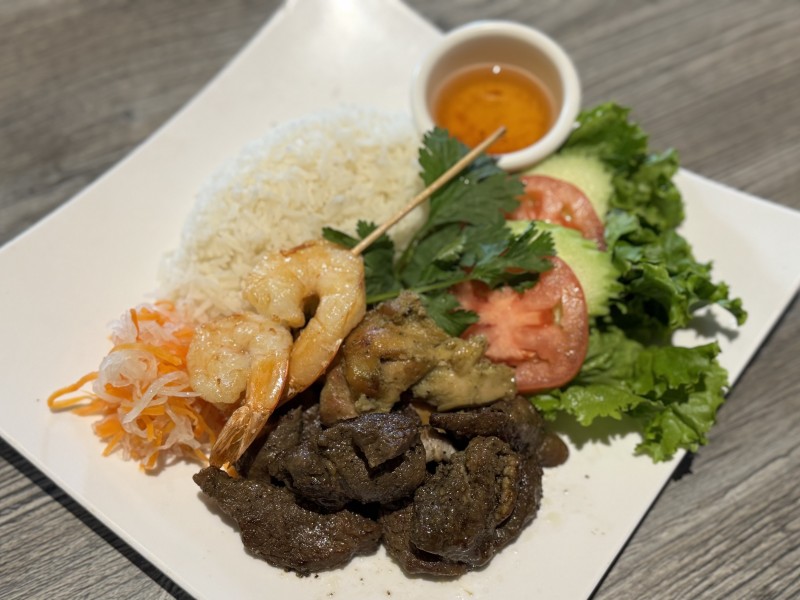 Combo (Pork, Chicken and Shrimp) Rice