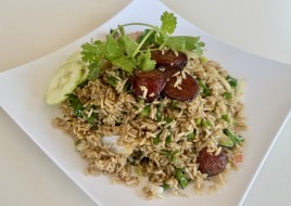 Chinese sausage fried rice