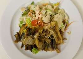 SALMON SKIN SALAD