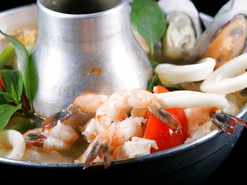 Tom Yum Soup with Seafood