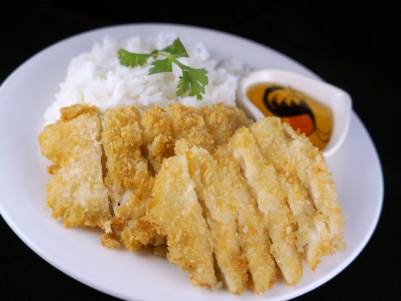 Fried Chicken Over Rice